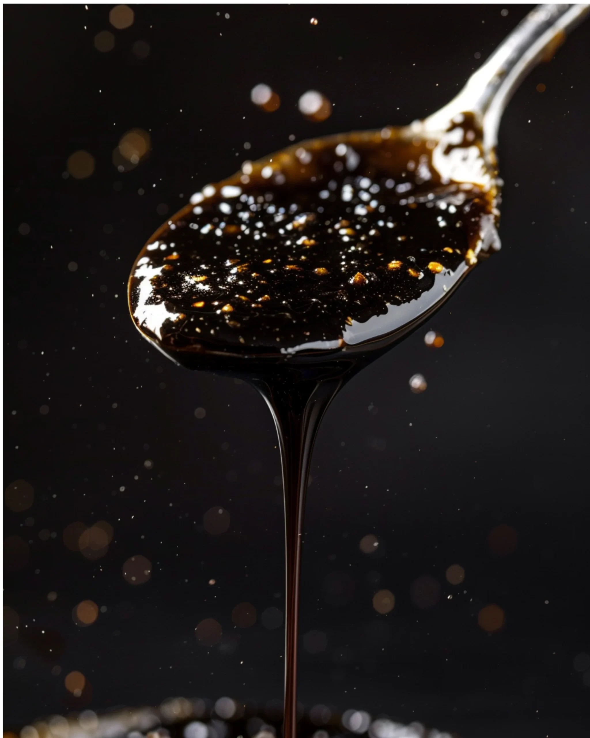 Spoonful of black pepper chicken sauce