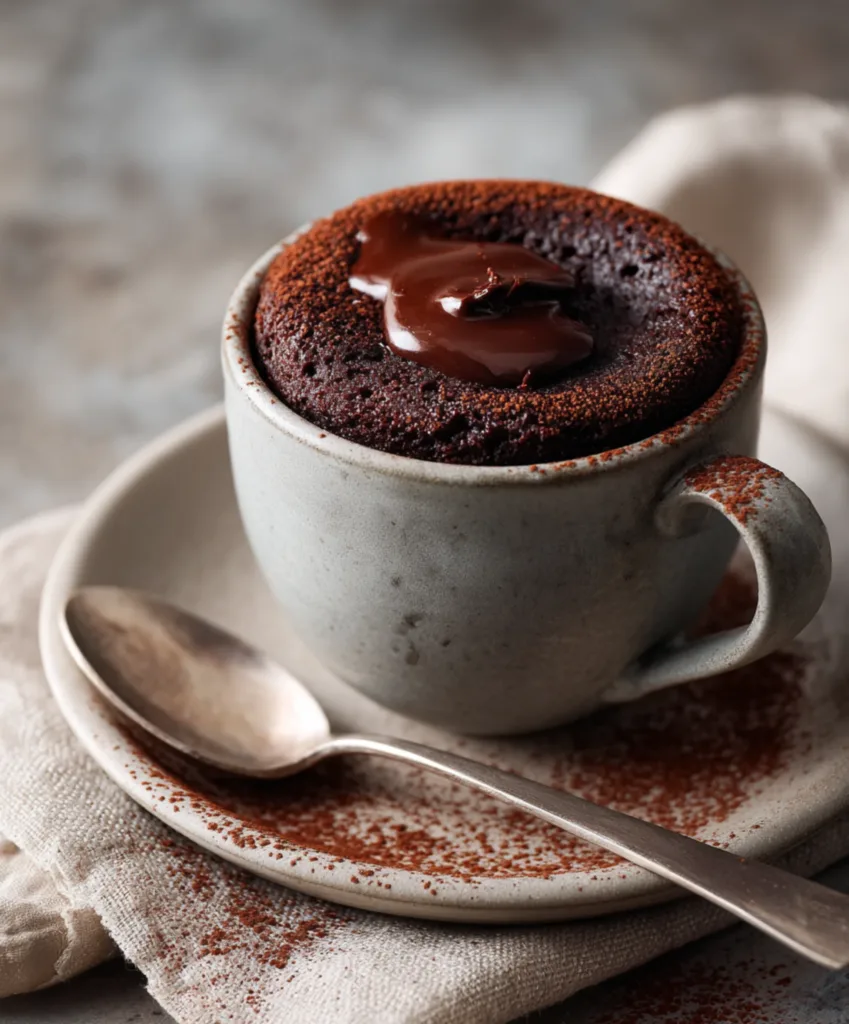 Chocolate Mug Cake: 5-Minute Rich & Fluffy Dessert You’ll Love 3 chocolate mug cake step-by-step in mug