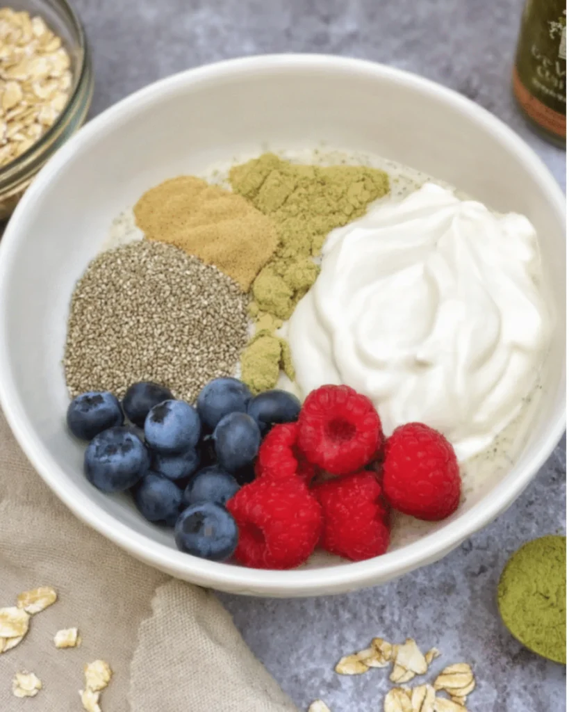 Matcha Overnight Oats – 1 Energizing Make-Ahead Breakfast You’ll Love 2 Ingredients for matcha overnight oats