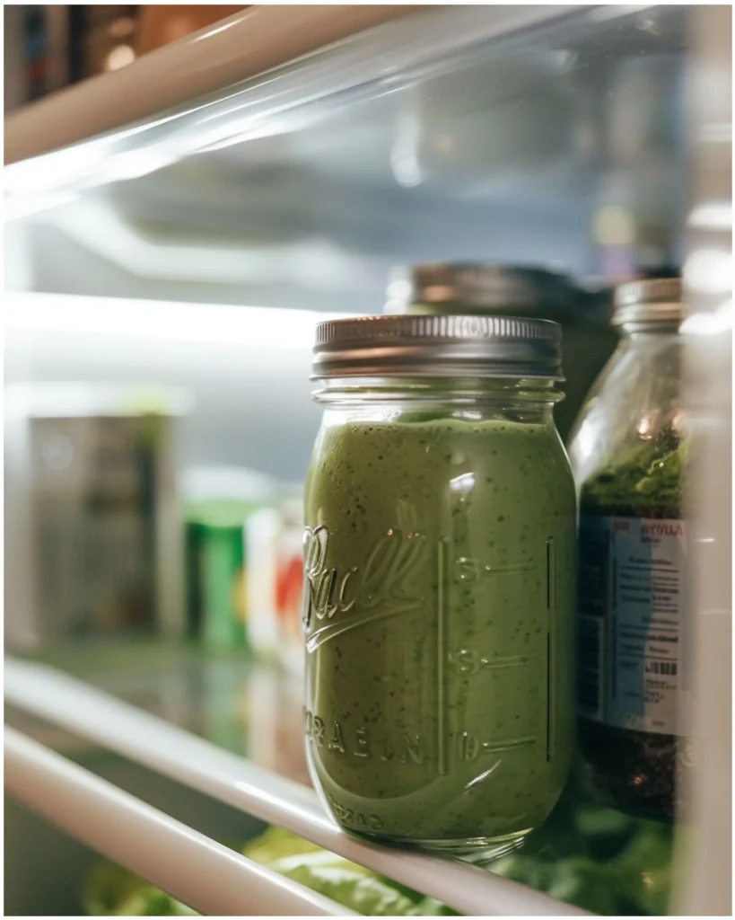Matcha Overnight Oats – 1 Energizing Make-Ahead Breakfast You’ll Love 4 Refrigerated jar of matcha overnight oats