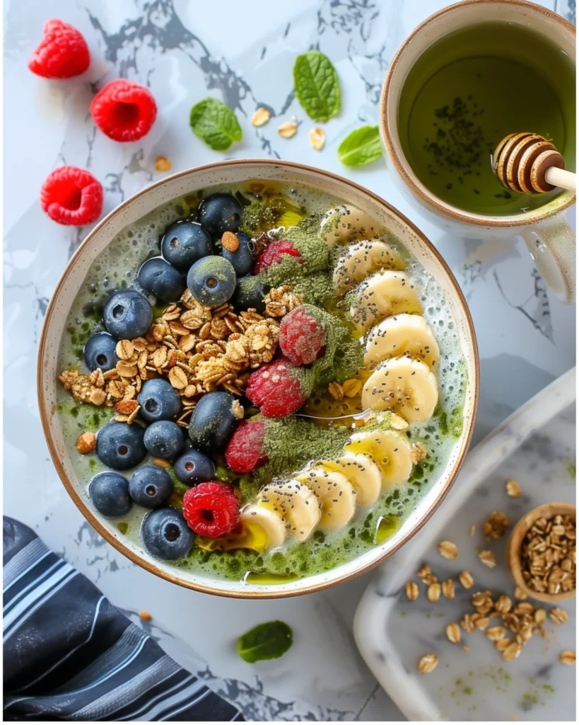 Matcha Overnight Oats – 1 Energizing Make-Ahead Breakfast You’ll Love 7 Matcha overnight oats with toppings