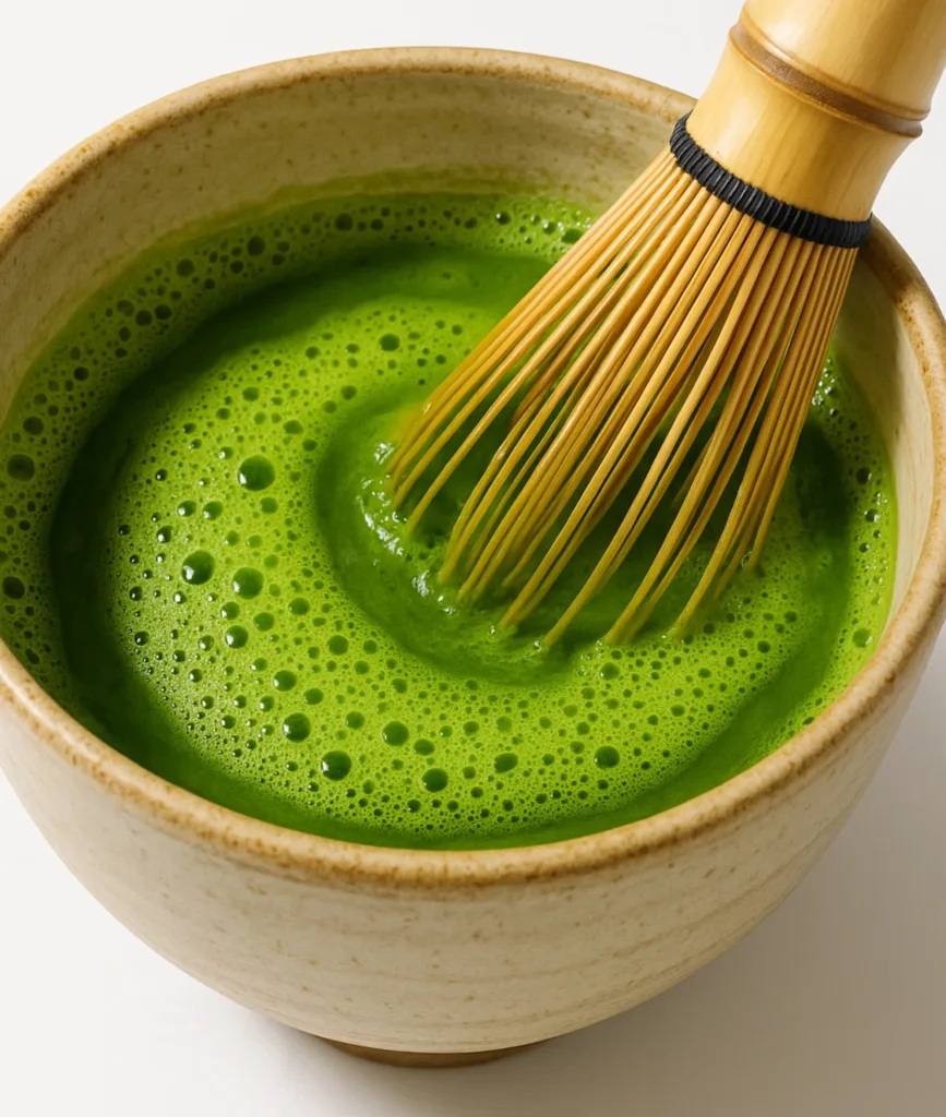 Strawberry Matcha Latte: 1 Bold Fusion That Tastes as Good as It Looks 3 Traditional matcha whisking technique to create smooth foam.