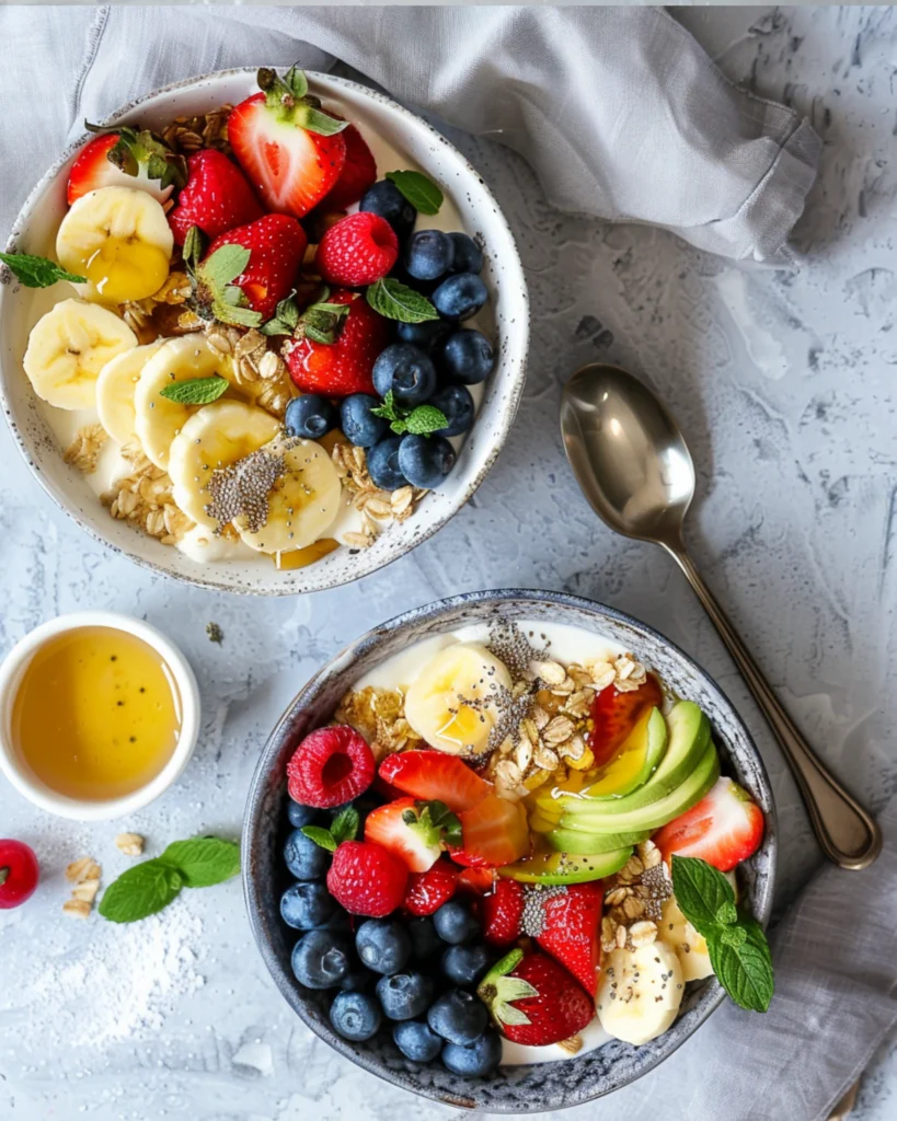 Cottage cheese protein power bowl sweet and savory