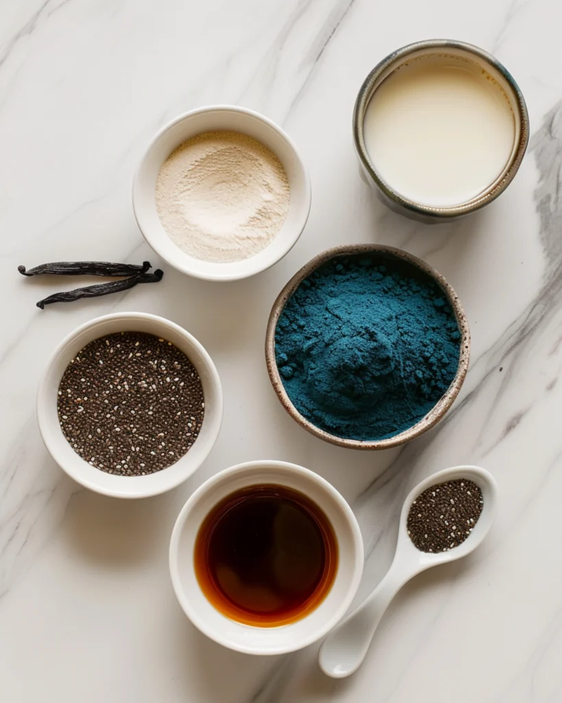 Blue Chia Pudding – 5 Ways to Make It Healthier & Gorgeous 2 ingredients for blue chia pudding