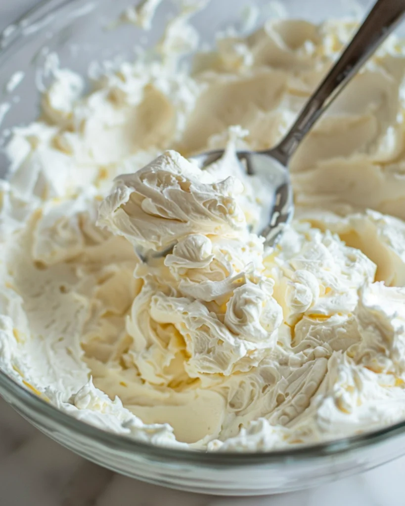 spreading cream cheese in dish for caramel appl