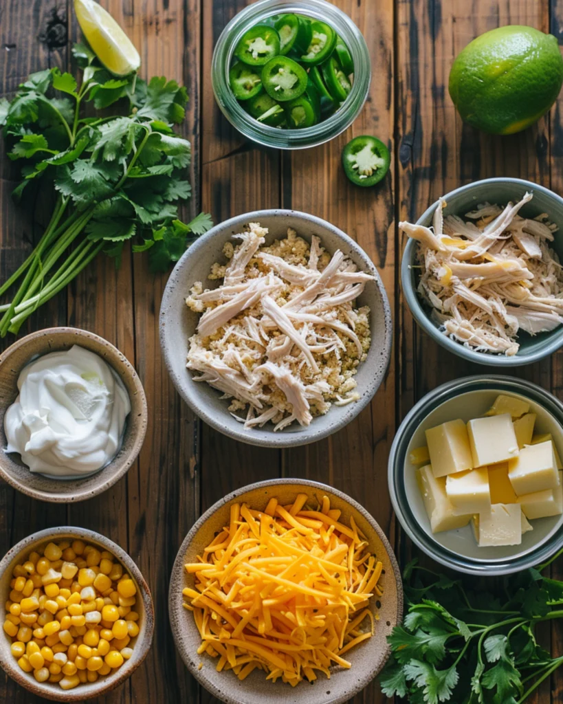 Cheesy Street Corn Chicken Casserole – 7 Delicious Ways to Load It Up 2 Ingredients for Cheesy Street Corn Chicken Casserole on counter