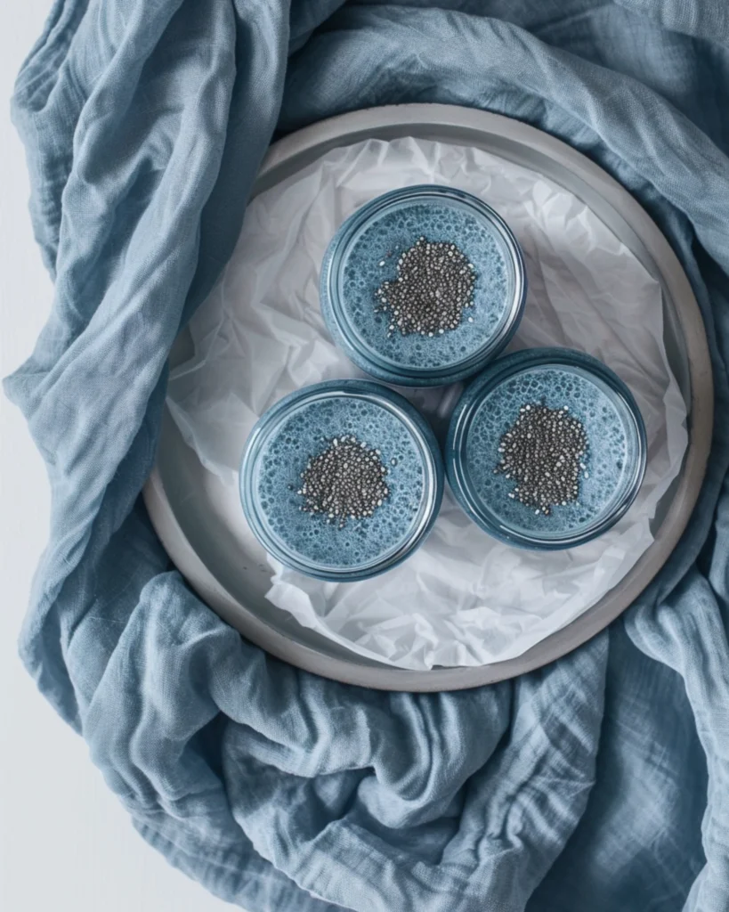 Blue Chia Pudding – 5 Ways to Make It Healthier & Gorgeous 7 blue chia pudding in jars