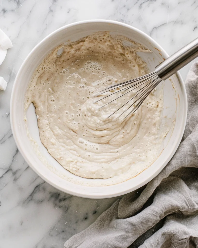 Sweet Coconut Cream Pancakes – 10 Ultimate Breakfast Treats 3 mixing coconut cream pancake batter