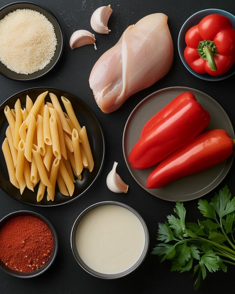 Creamy Cajun Chicken Pasta Penne – 7 Best Easy Dinner Recipes 2 Ingredients for Creamy Cajun Chicken Pasta