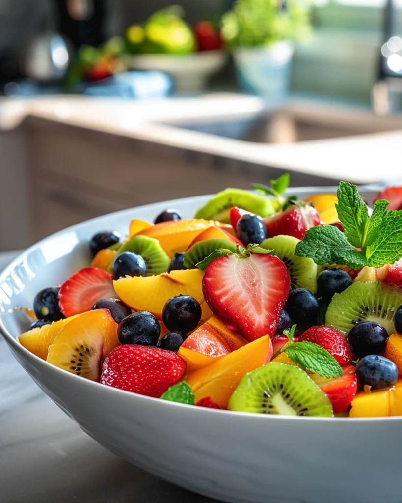 Fruit Salad with Peaches – 7 Expert Tips for a Stunning Result 4 Modern mixed fruit salad with peaches