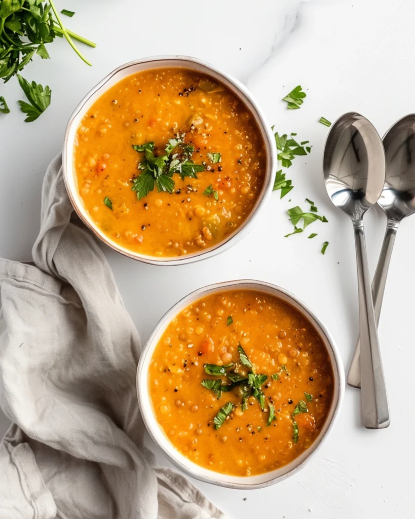 Curried Pumpkin & Red Lentil Soup – 5 Irresistible Reasons It’s a Cozy Favorite 6 Printable recipe card for curried pumpkin soup