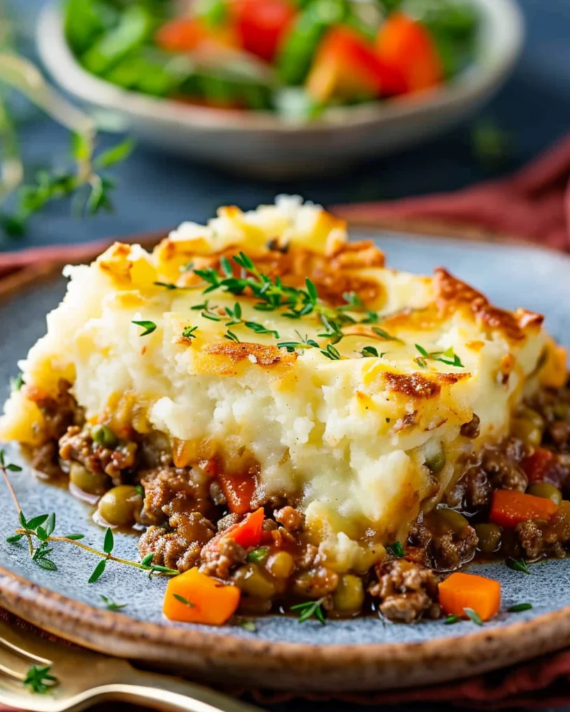 Beef Shepherd's Pie: 5 Best Tips for a Perfect Comfort Meal 4 Served shepherd’s pie on modern plate with clean background