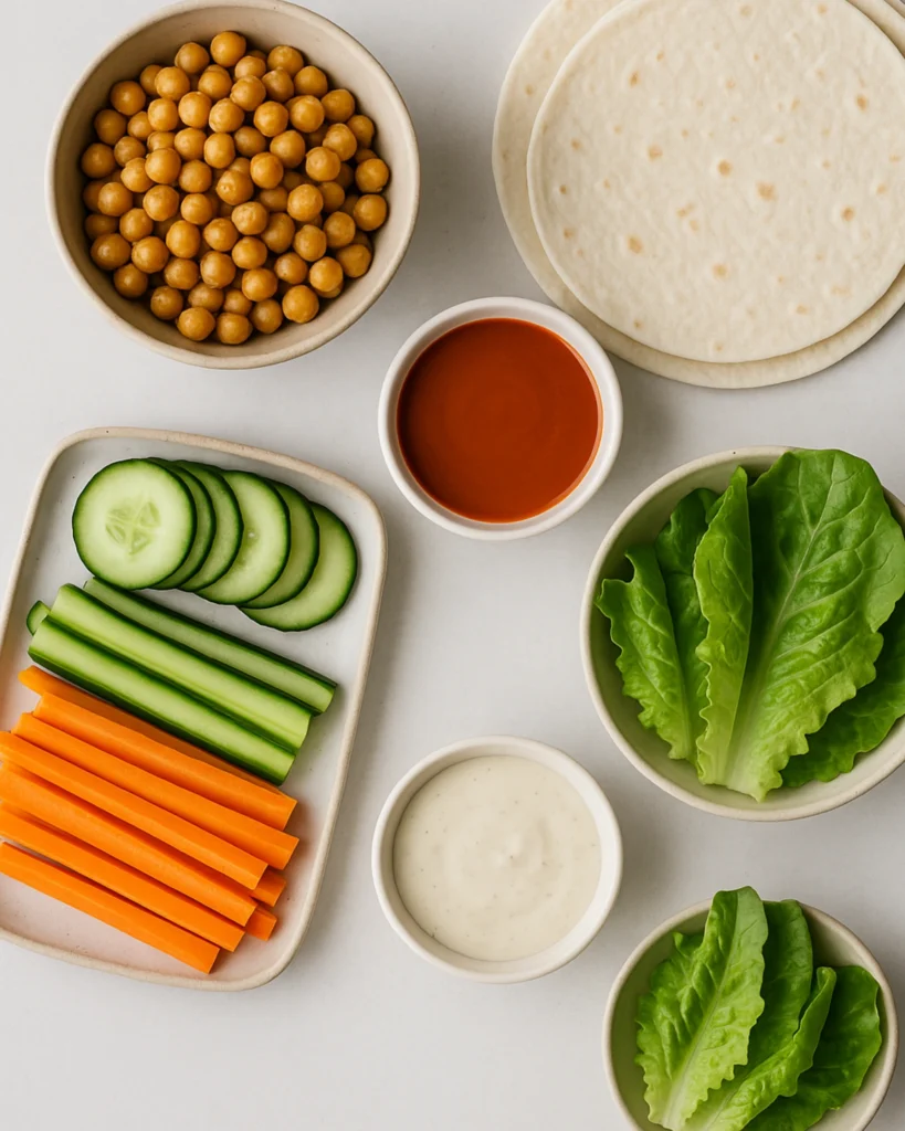 Spicy Buffalo Chickpea Wraps – 5 Proven Healthy Steps 2 spicy buffalo chickpea wraps ingredients