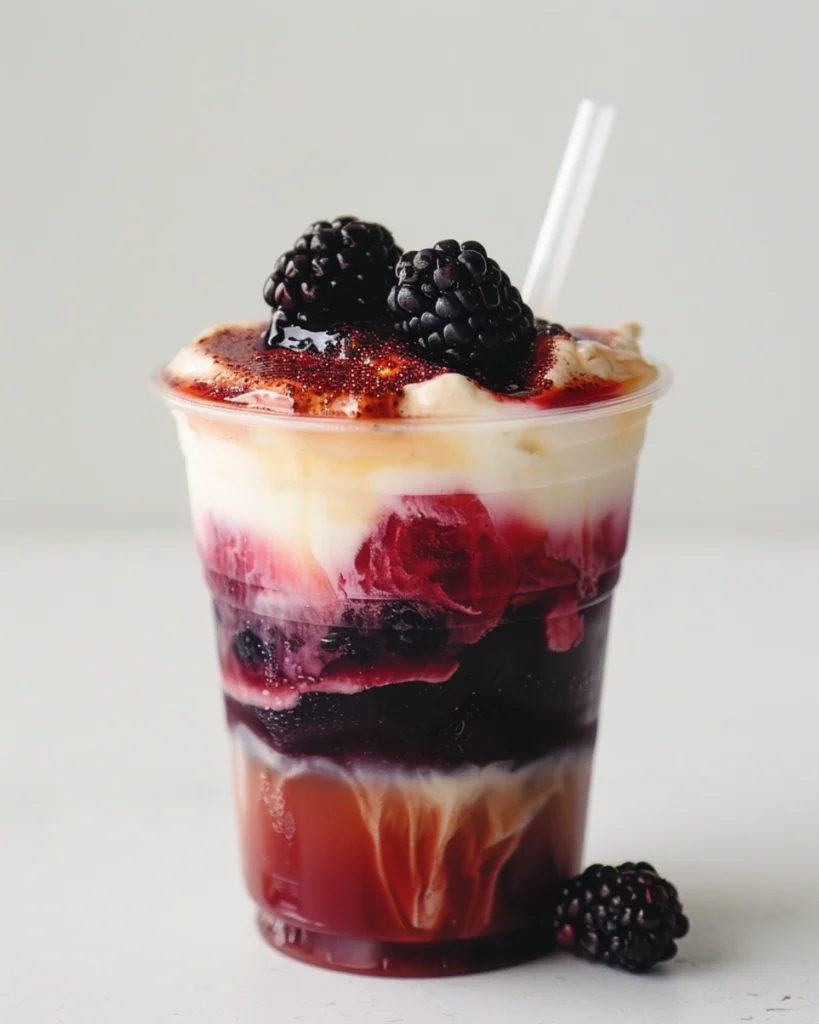 Blackberry Tea Iced Tea Latte – 1 Delicious Healthy Drink 6 Blackberry tea iced tea latte close-up