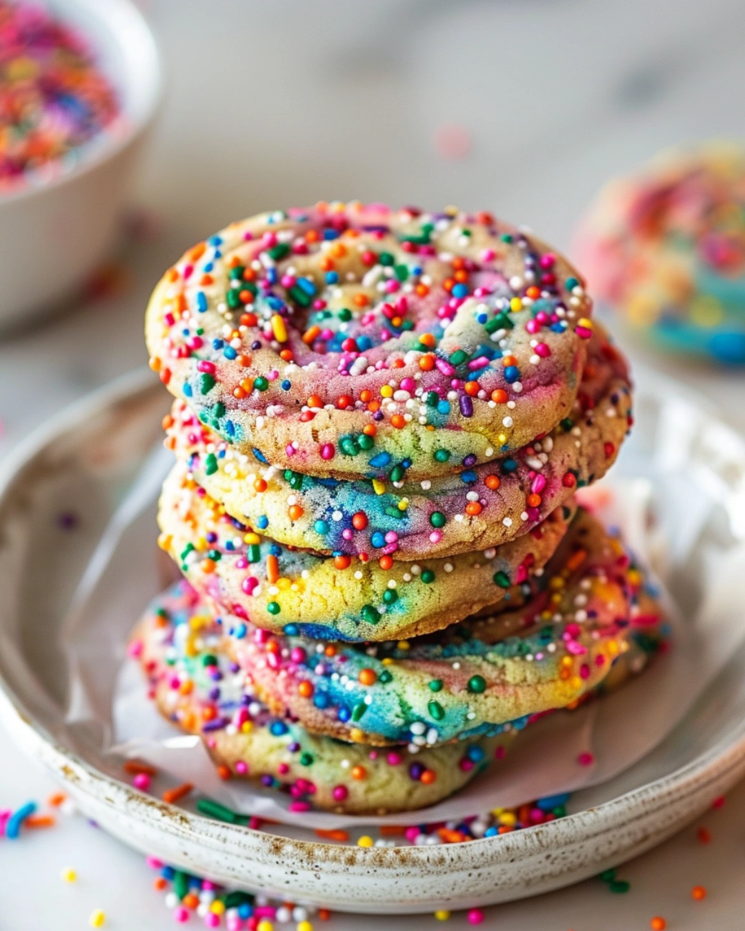 Serving Confetti Cookies with Pan-Banging