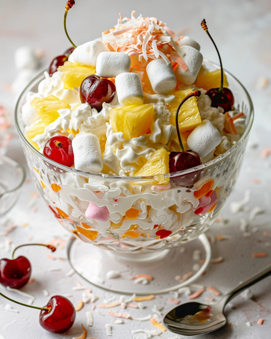 50+ Best Salad Recipes & Side Dishes: 50+ Easy Ideas for Any Meal 11 Serving Ambrosia salad in dessert cups