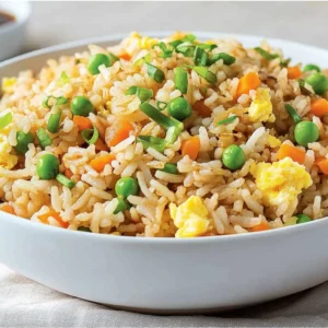 Better Than Takeout Fried Rice: Homemade Perfection in Just 20 Minutes 33 Overhead view of homemade Better Than Takeout Fried Rice