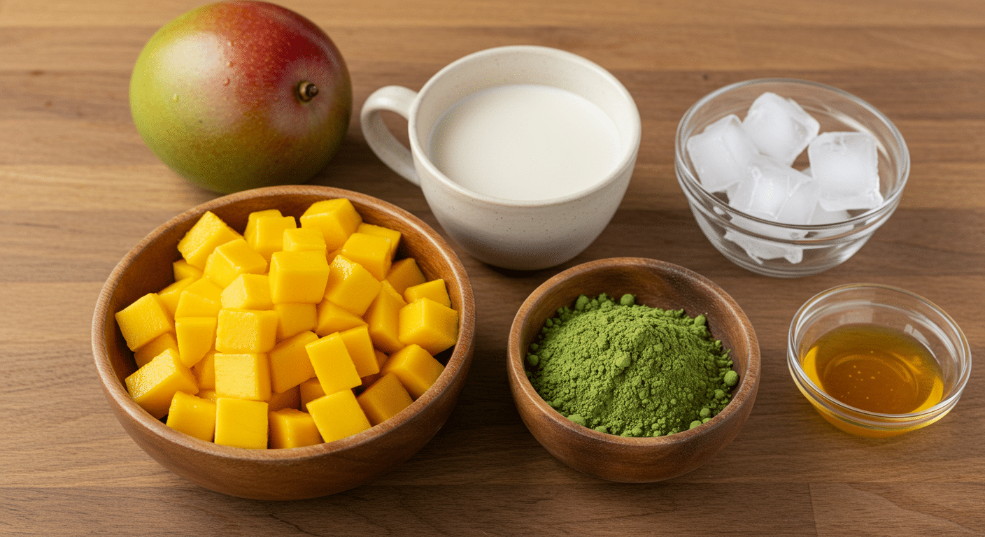 mango matcha latte ingredients