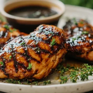 Grilled Balsamic Chicken Marinade Boostwith herbs and glaze