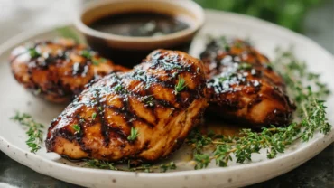 Grilled Balsamic Chicken Marinade Boostwith herbs and glaze