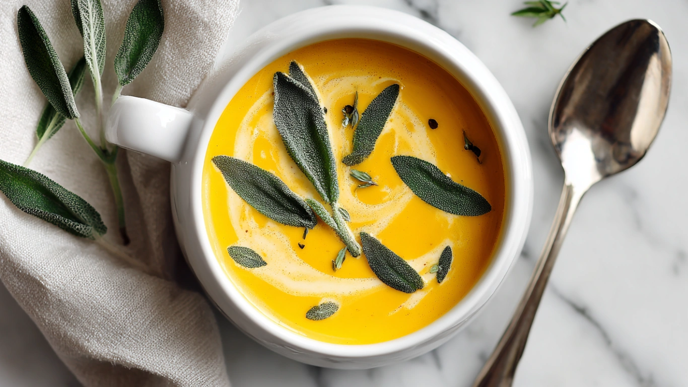 Cozy Up with This Harvest Delight Pumpkin Sage Bisque 2 Creamy Pumpkin Sage Bisque Recipe