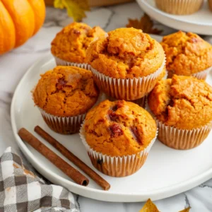 Pumpkin Spice Muffins with Cottage Cheese