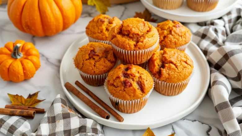 Pumpkin Spice Muffins with Cottage Cheese