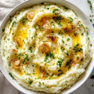 Roasted Garlic Mashed Potatoes Side Dish
