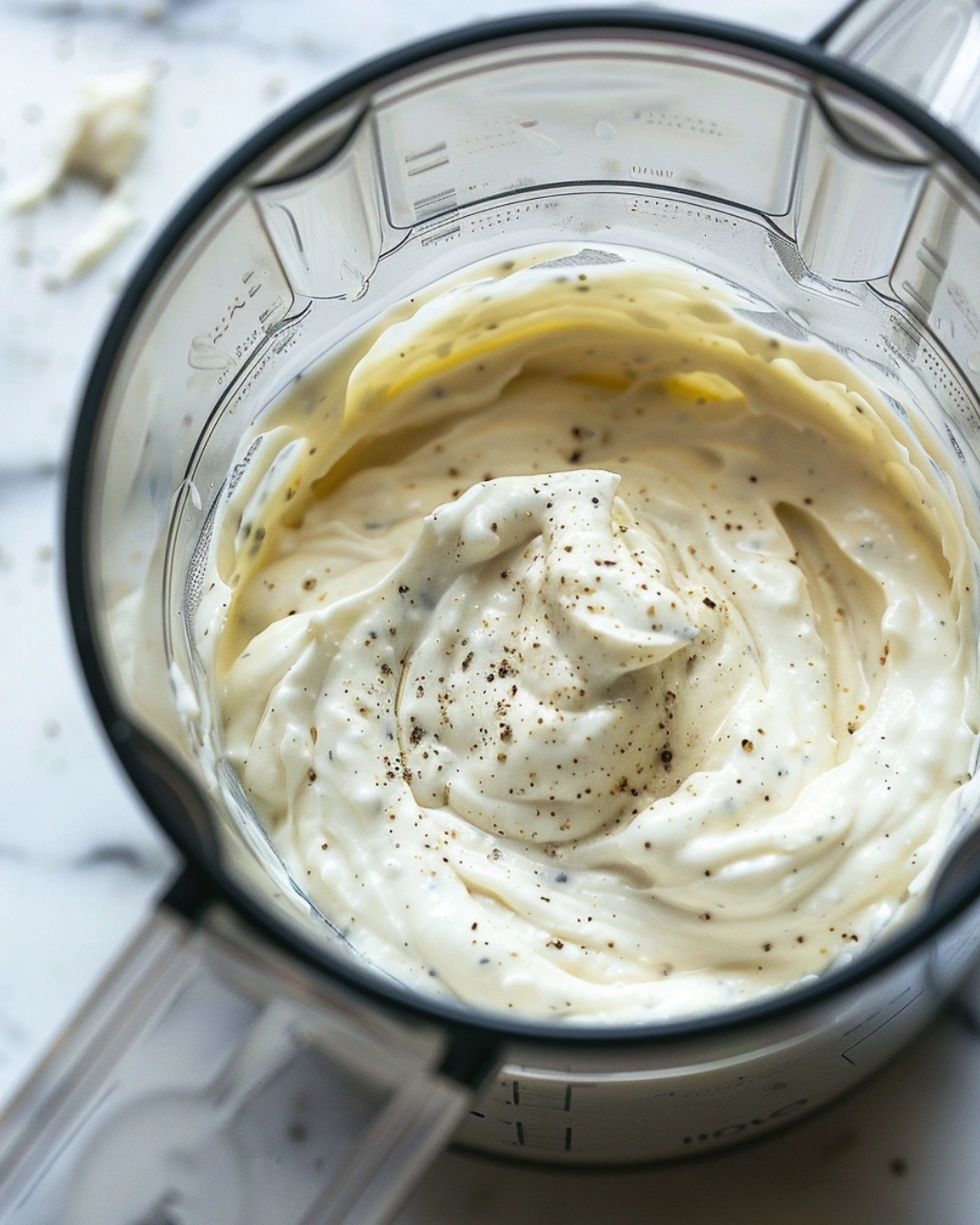Blending Cottage Cheese for Ranch Dip
