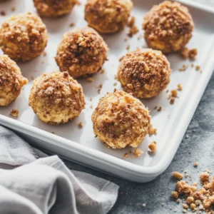 innamon Apple Cottage Cheese Bites modern recipe card