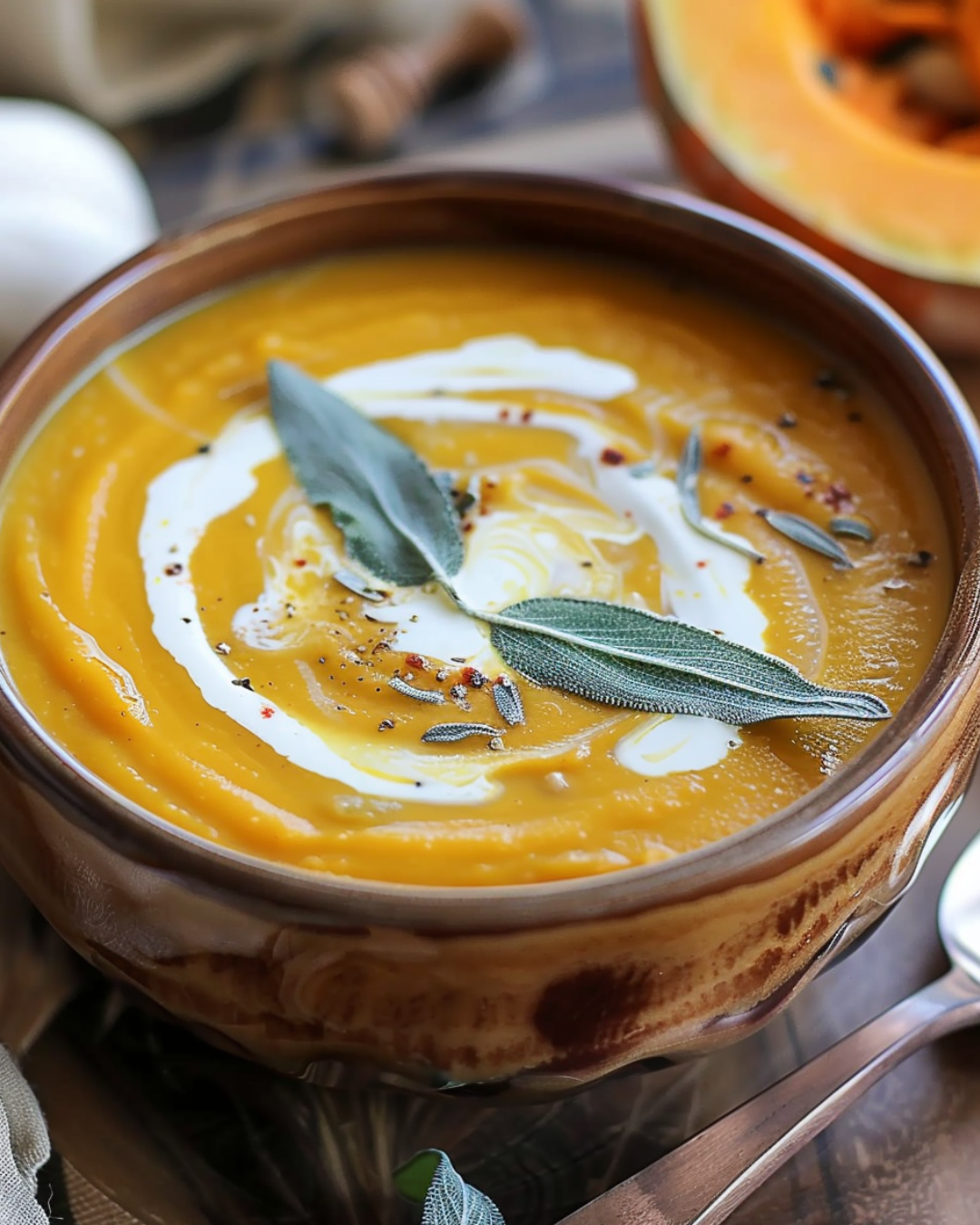 Pumpkin Sage Bisque: 5 Harvest Secrets for Creamy Fall Comfort 2 Recipe card for pumpkin sage bisque