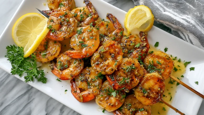 Cowboy Butter Shrimp Skewers Recipe