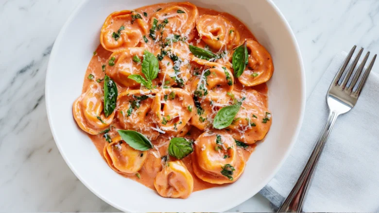 Creamy Tomato Basil Tortellini Recipe