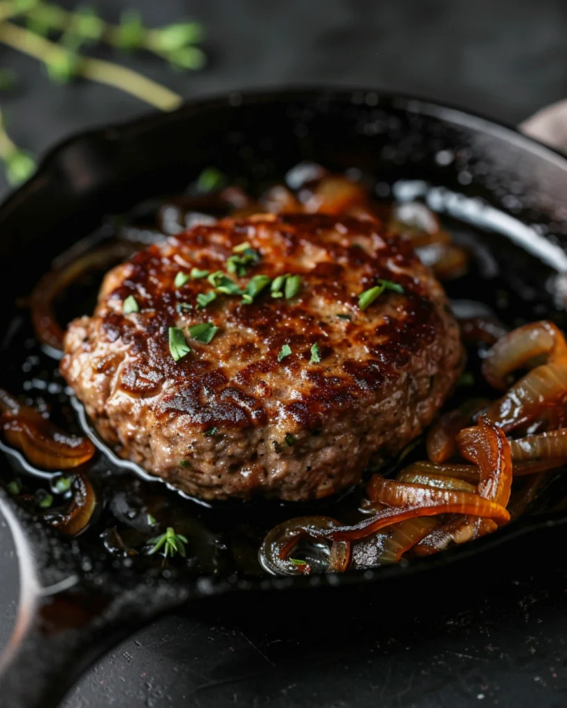 cooking patty for grilled cheese melt