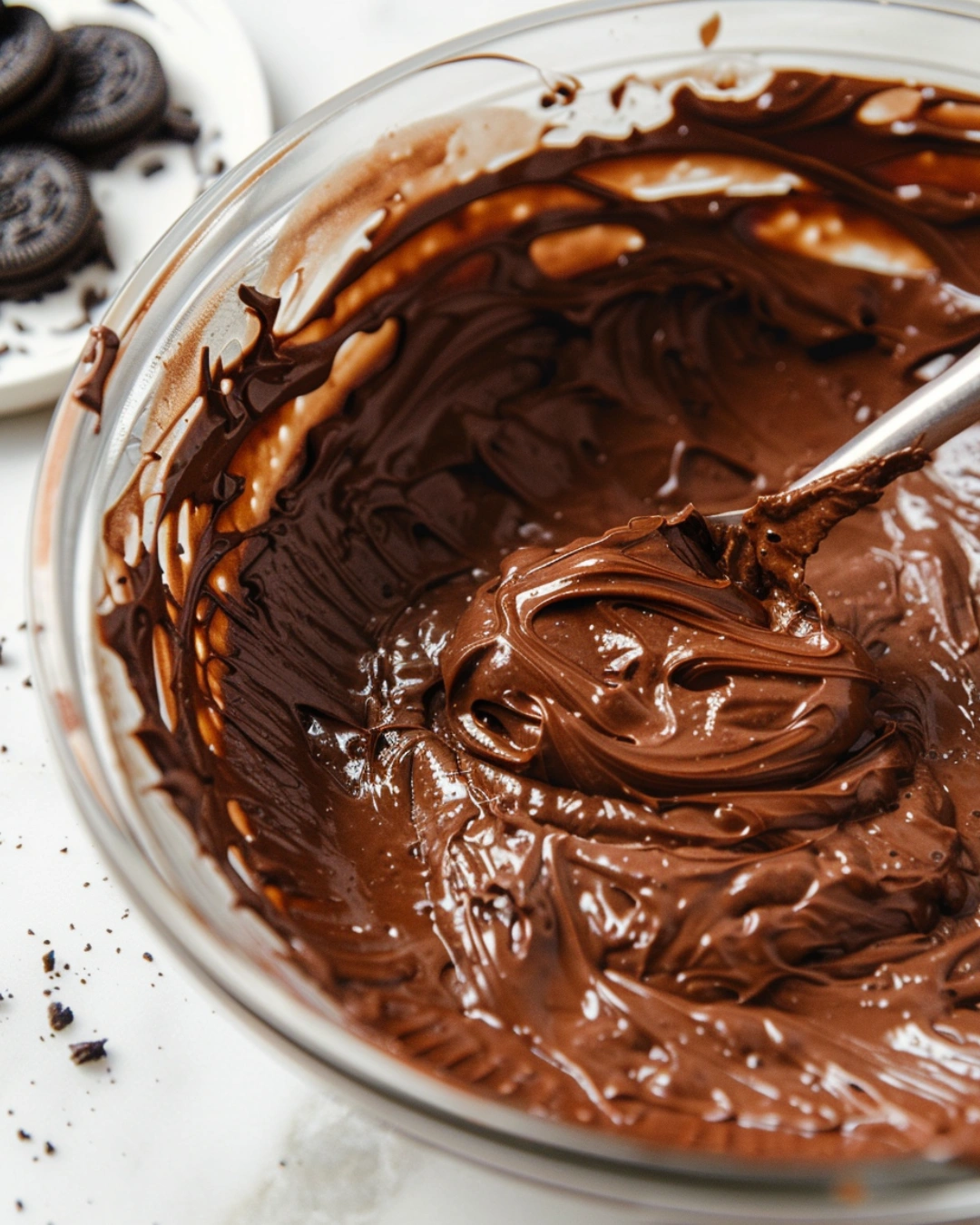 Making Hot Cocoa Cheesecake Bars