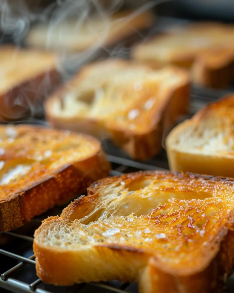 Toasted sourdough bread for ricotta toast
