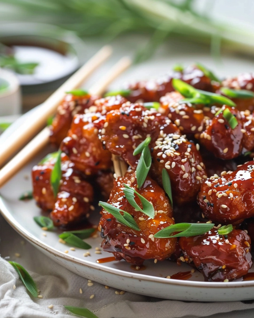 Plated Korean Fried Chicken