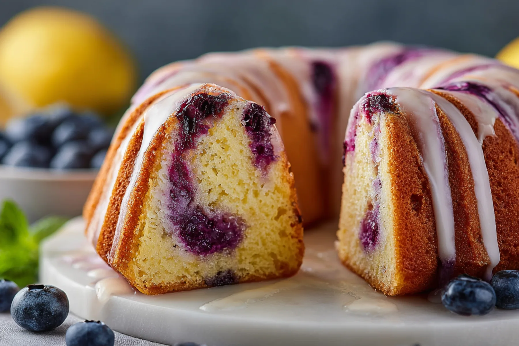 lemon blueberry bundt cake