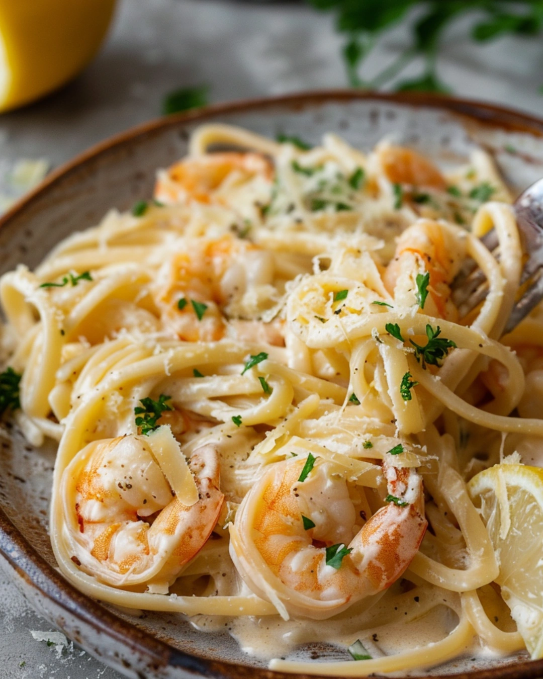 creamy garlic parmesan sauce in skillet