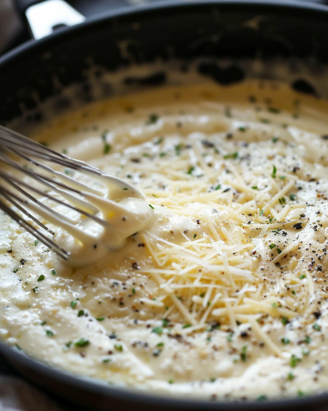 shrimp searing in skillet