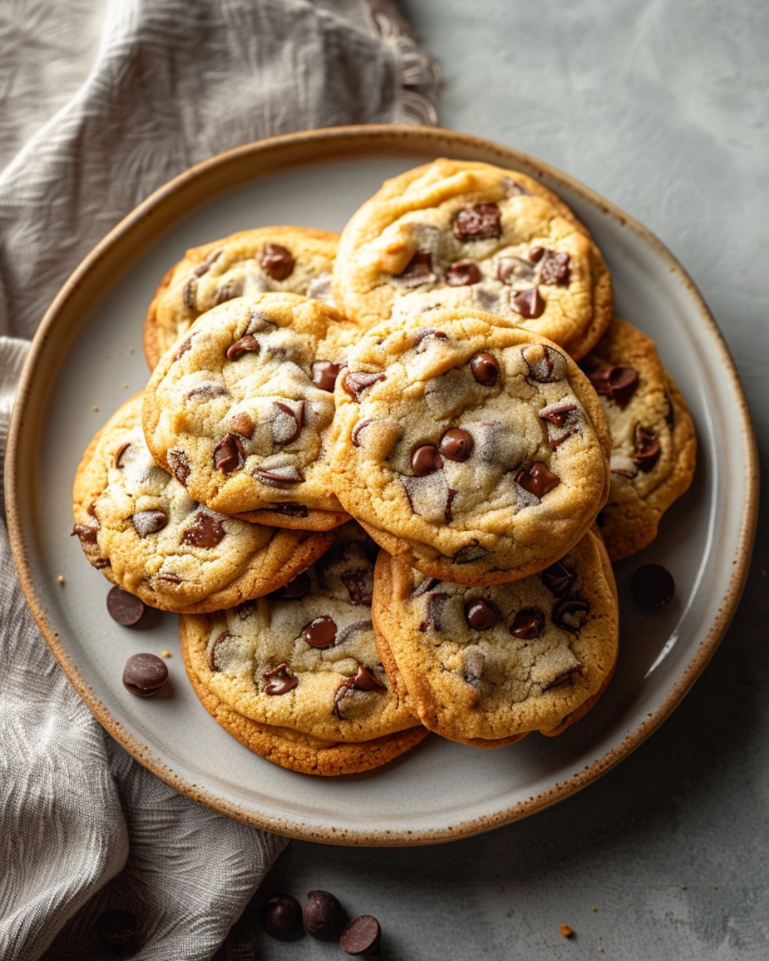 plated Toll House cookies recipe