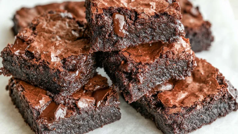 zero sugar brownies made with Greek yogurt in cozy modern kitchen