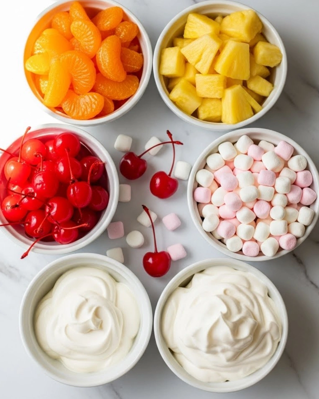 Ingredients for Ambrosia salad