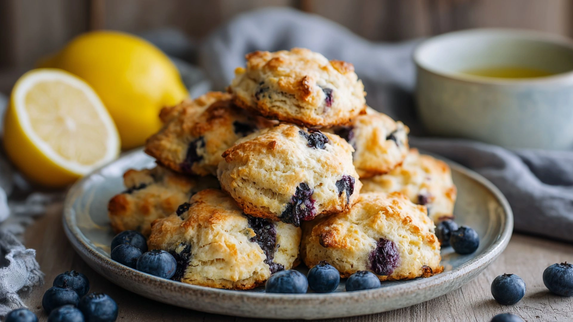 Blueberry Biscuits: 7 Irresistible Reasons to Bake This Sweet Classic 2 Homemade blueberry biscuits with lemon glaze