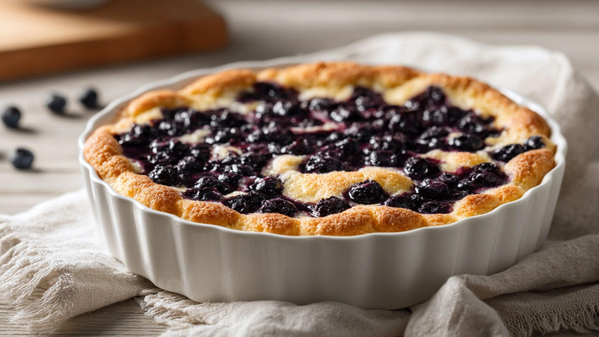 Blueberry Cobbler Recipe: 5 Simple Steps to a Cozy, Delicious Bake 2 Freshly baked blueberry cobbler recipe in rustic kitchen