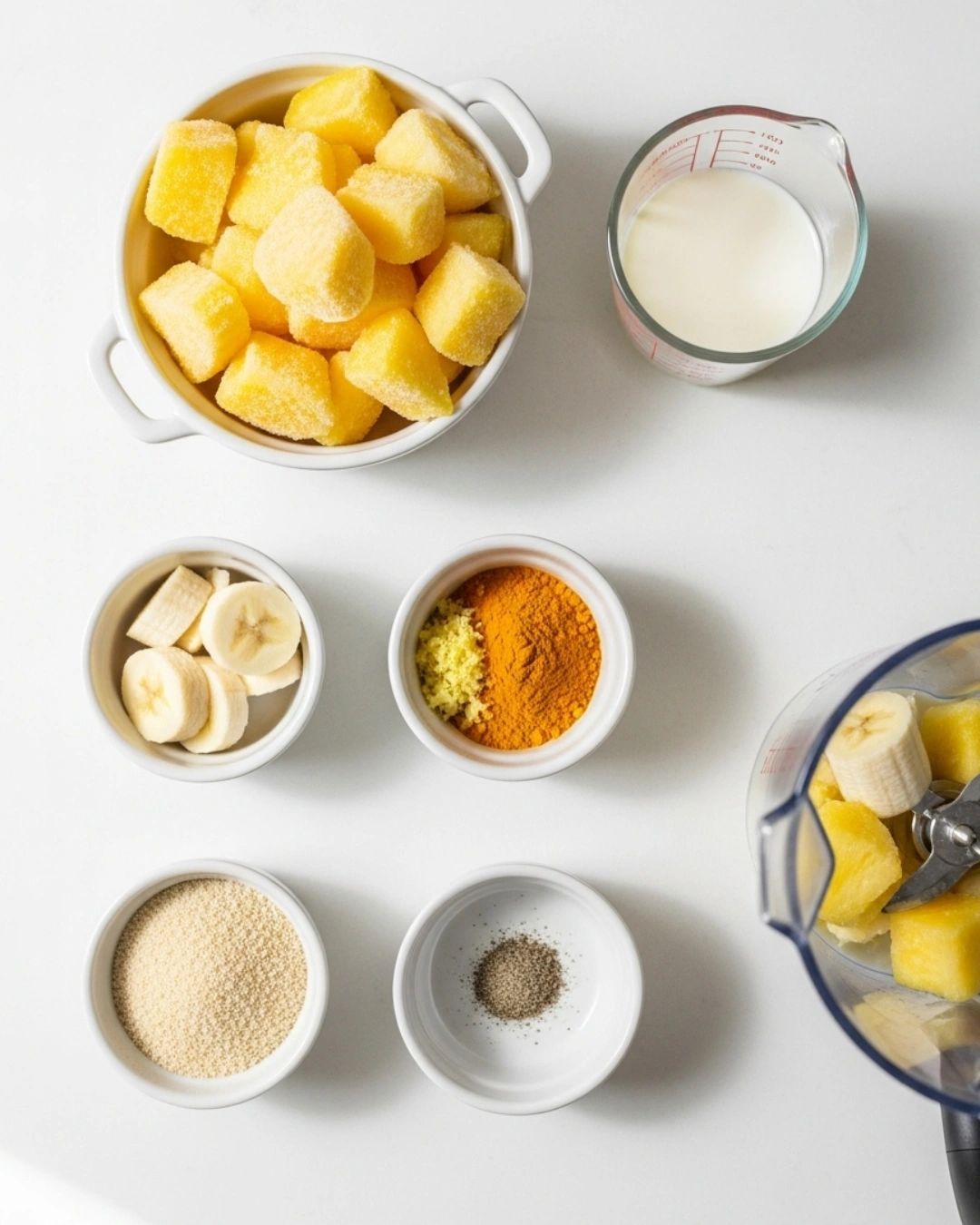 Pineapple Turmeric Smoothie Ingredients