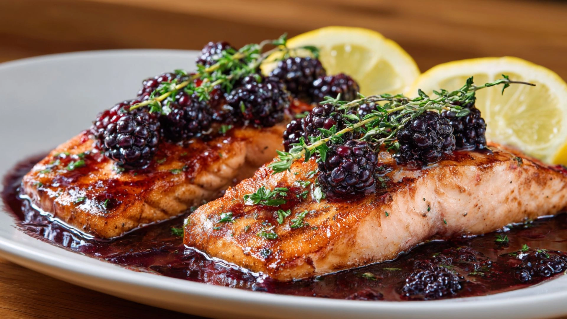 Salmon with Blackberry Sauce: Amazing Flavor in 30 Minutes 2 Salmon with Blackberry Sauce