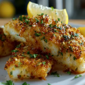 Air Fryer Fish Fillets cooked at 400°F with lemon