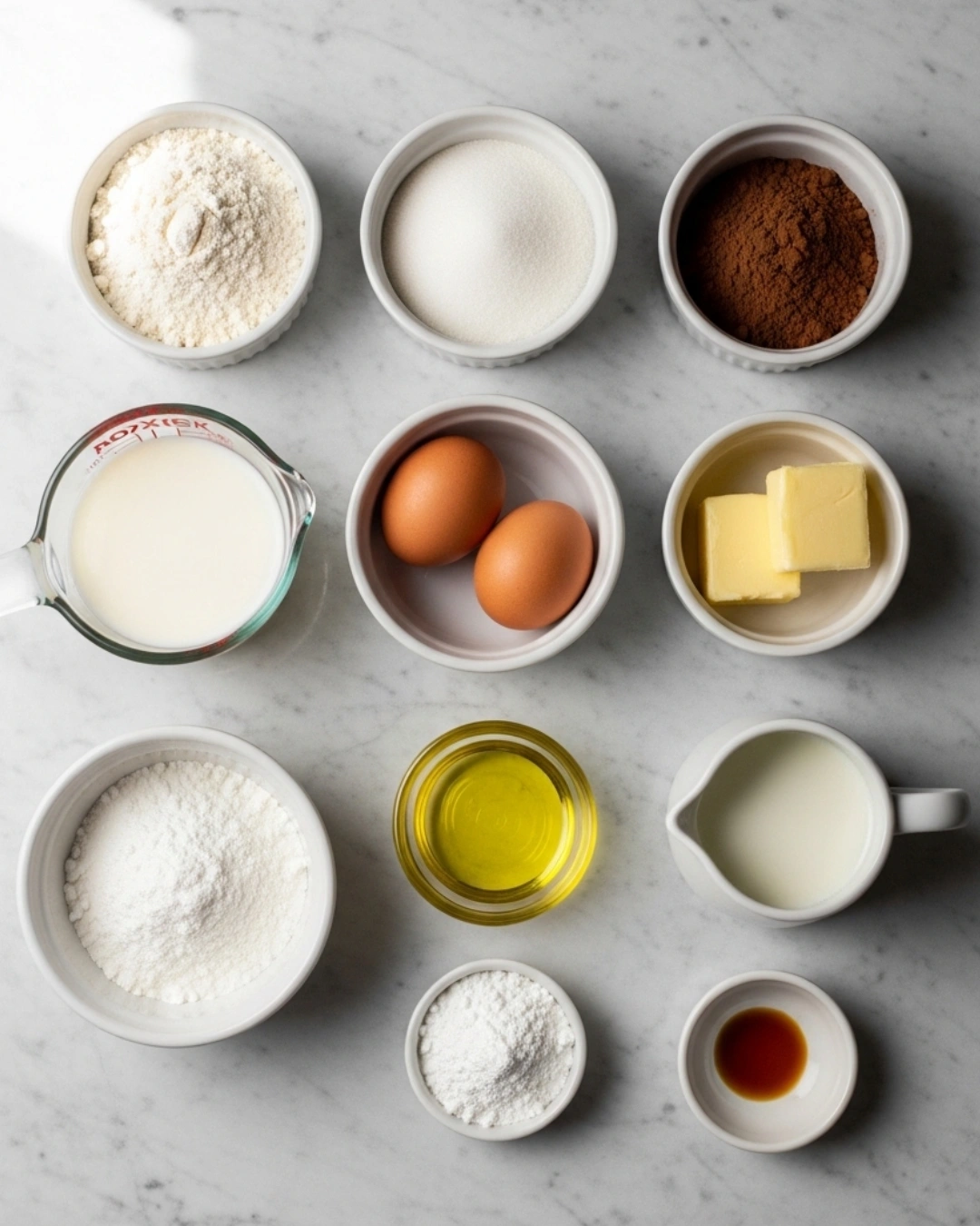 Ingredients for Chocolate Sheet Cake recipe