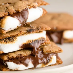 air fryer s’mores cookies gooey texture